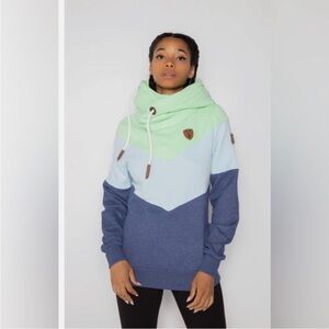 Wanakome Vera Indigo Mix Hoodie Size XL